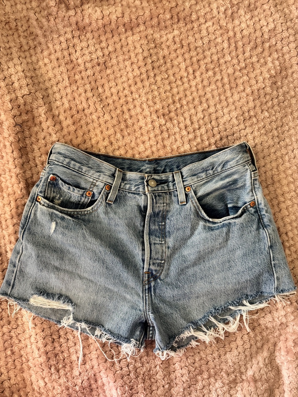 Levi's Light Blue Denim Shorts